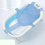 Baignoire pour bébé, support de bain en filet, tapis de douche suspendu antidérapant pour nouveau-né, 5 boucles bleu, 5 boucles rose, 5 boucles vert, type T bleu, type T rose, type T vert