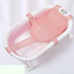Baignoire pour bébé, support de bain en filet, tapis de douche suspendu antidérapant pour nouveau-né, 5 boucles bleu, 5 boucles rose, 5 boucles vert, type T bleu, type T rose, type T vert