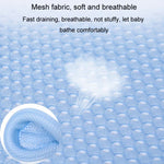 Baignoire pour bébé, support de bain en filet, tapis de douche suspendu antidérapant pour nouveau-né, 5 boucles bleu, 5 boucles rose, 5 boucles vert, type T bleu, type T rose, type T vert