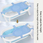 Baignoire pour bébé, support de bain en filet, tapis de douche suspendu antidérapant pour nouveau-né, 5 boucles bleu, 5 boucles rose, 5 boucles vert, type T bleu, type T rose, type T vert