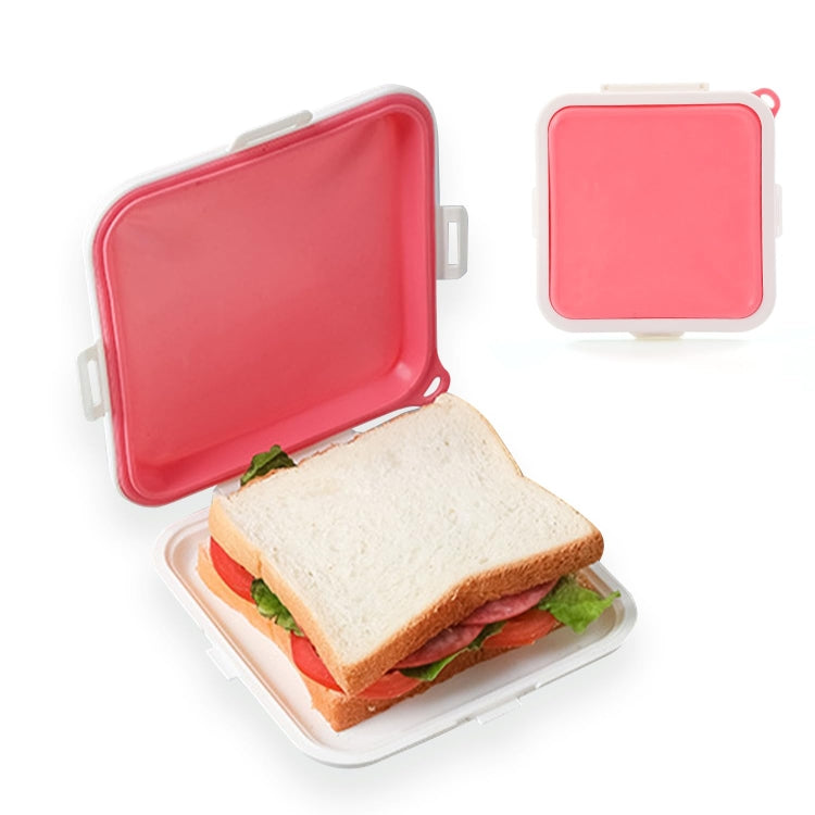 Boîte de conservation de pain de mie en silicone portable pour le déjeuner