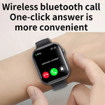 Montre connectée F70 avec écran de 2,1 pouces, surveillance de la glycémie et de l'oxygène sanguin, alarme SOS et plus de 100 modes sportifs.