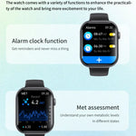 Montre connectée F70 avec écran de 2,1 pouces, surveillance de la glycémie et de l'oxygène sanguin, alarme SOS et plus de 100 modes sportifs.