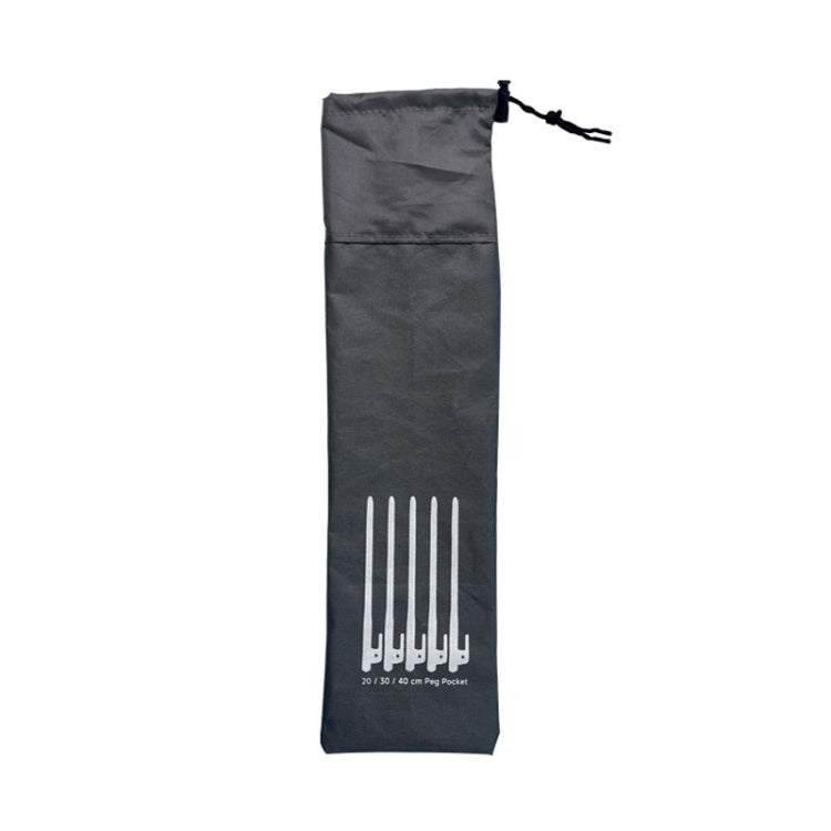 Sac de rangement pour piquets de tente, accessoires de camping en plein air, sac de rangement portable à main, S 20cm, M 30cm, L 40cm