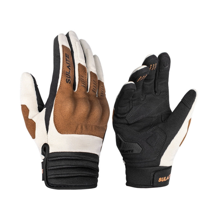 Gants de moto respirants conducteurs à écran tactile intégral, SULAITE, M, L, XL, XXL