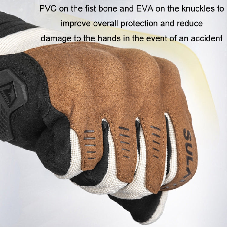 Gants de moto respirants conducteurs à écran tactile intégral, SULAITE, M, L, XL, XXL