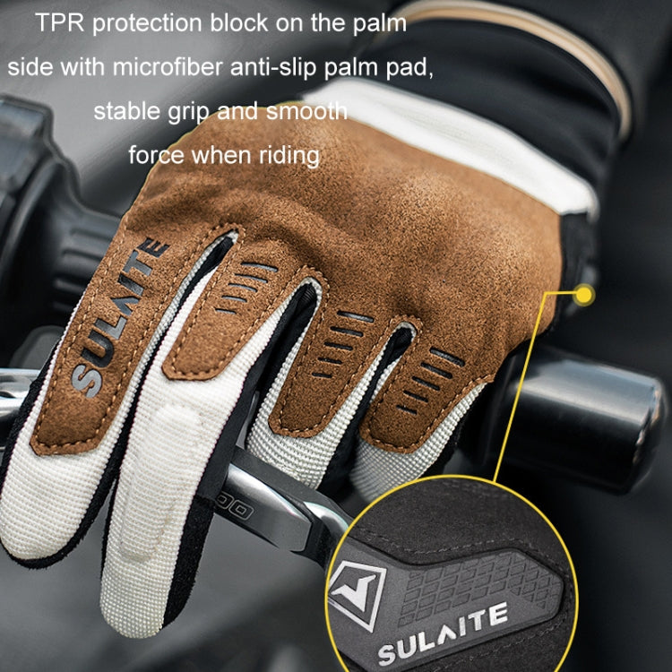 Gants de moto respirants conducteurs à écran tactile intégral, SULAITE, M, L, XL, XXL