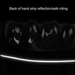 Gants de moto SULAITE en peau de mouton et fibre de carbone respirants à demi-doigts, M, L