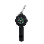 Sifflet boussole 2 en 1 pour survie en extérieur, sifflet en plastique avec boussole et boucle d'alpinisme, WH-2