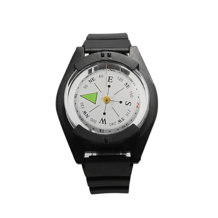 Bracelet en silicone étanche, boussole portable de style montre-bracelet pour extérieur, P304