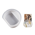 Lot de 2 moules en résine époxy pour porte-cartes de visite, moule de support de photos, semi-circulaire 003, fleur 004, cœur 001, hexagonal 002, nuages 005, arc-en-ciel 006