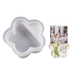 Lot de 2 moules en résine époxy pour porte-cartes de visite, moule de support de photos, semi-circulaire 003, fleur 004, cœur 001, hexagonal 002, nuages 005, arc-en-ciel 006