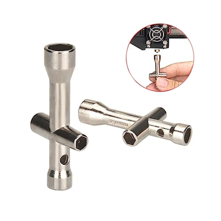 Clé croisée pour imprimante 3D Mini douille M2/M2.5/M3/M4, 2 pièces