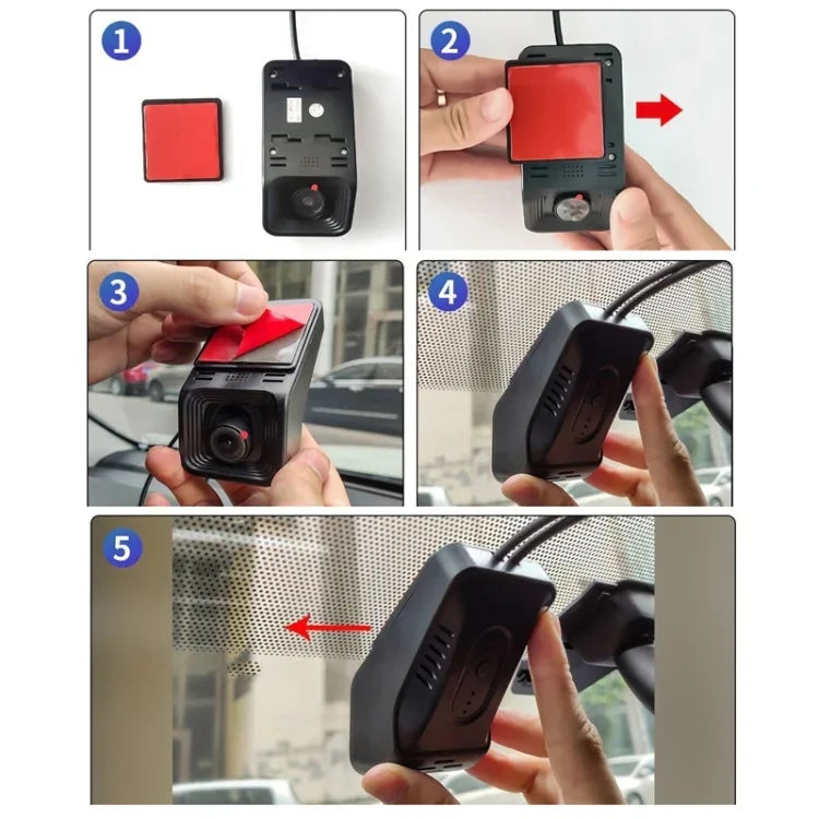 Enregistreur de conduite Android ADAS HD Vision nocturne 1080P USB, objectif simple, double objectif, version WIFI objectif simple