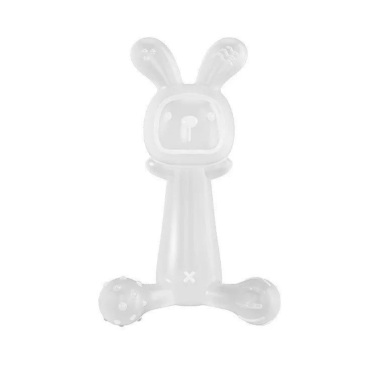 Anneau de dentition Bébé Lapin, sans BPA, en silicone de qualité alimentaire, bâtonnet de dentition pour nourrissons anti-mordillements, Nano Couleur, Rose, Transparent, Avec boîte Nano Couleur, Avec boîte Rose, Avec boîte Transparent