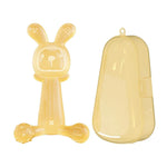 Anneau de dentition Bébé Lapin, sans BPA, en silicone de qualité alimentaire, bâtonnet de dentition pour nourrissons anti-mordillements, Nano Couleur, Rose, Transparent, Avec boîte Nano Couleur, Avec boîte Rose, Avec boîte Transparent