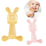Anneau de dentition Bébé Lapin, sans BPA, en silicone de qualité alimentaire, bâtonnet de dentition pour nourrissons anti-mordillements, Nano Couleur, Rose, Transparent, Avec boîte Nano Couleur, Avec boîte Rose, Avec boîte Transparent