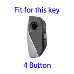 For 2024 BMW X7 Hallmo Cowhide Car Key Protection Cover