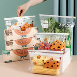 Sacs de conservation alimentaire ménagers à fermeture éclair pour réfrigérateur, Taille M 20 pièces/boîte, Taille L 15 pièces/boîte