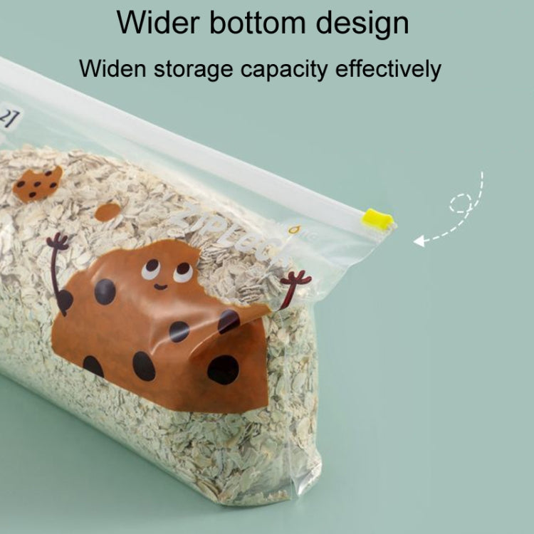 Sacs de conservation alimentaire ménagers à fermeture éclair pour réfrigérateur, Taille M 20 pièces/boîte, Taille L 15 pièces/boîte