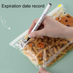 Sacs de conservation alimentaire ménagers à fermeture éclair pour réfrigérateur, Taille M 20 pièces/boîte, Taille L 15 pièces/boîte