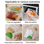 Sacs de conservation alimentaire ménagers à fermeture éclair pour réfrigérateur, Taille M 20 pièces/boîte, Taille L 15 pièces/boîte