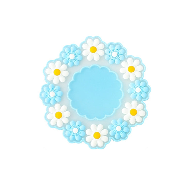 Sous-verres marguerite résistants aux hautes températures pour la maison, tapis isolant de table de cuisine, petit bleu, grand rose, grand bleu