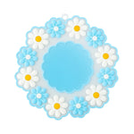 Sous-verres marguerite résistants aux hautes températures pour la maison, tapis isolant de table de cuisine, petit bleu, grand rose, grand bleu