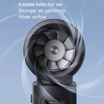 Ventilateur portable USB rechargeable haute vitesse JisuLife Life9, 3600mAh, 5000mAh