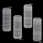 Moule en silicone pliant pour tasse à mesurer époxy DIY, pour plâtre de bougie, colle, mélange, 5 pièces de 50 ml, 5 pièces de 100 ml, 2 pièces de 250 ml, 2 pièces de 500 ml