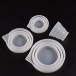 Moule en silicone pliant pour tasse à mesurer époxy DIY, pour plâtre de bougie, colle, mélange, 5 pièces de 50 ml, 5 pièces de 100 ml, 2 pièces de 250 ml, 2 pièces de 500 ml