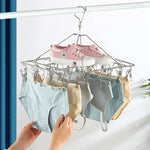 Séchoir à chaussettes carré en acier inoxydable multifonctionnel et coupe-vent, 24x30cm 20 pinces, 35x27cm 30 pinces, 35x27cm 40 pinces, 40x30cm 40 pinces, 40x25cm 50 pinces, 40x25cm 60 pinces