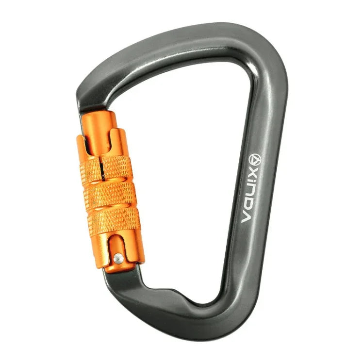 XINDA XD-8128 Mousqueton porteur pour escalade en extérieur, kit de survie, automatique-gris, automatique-noir, fileté-gris, fileté-noir, fileté-orange, fileté-bleu, fileté-vert foncé
