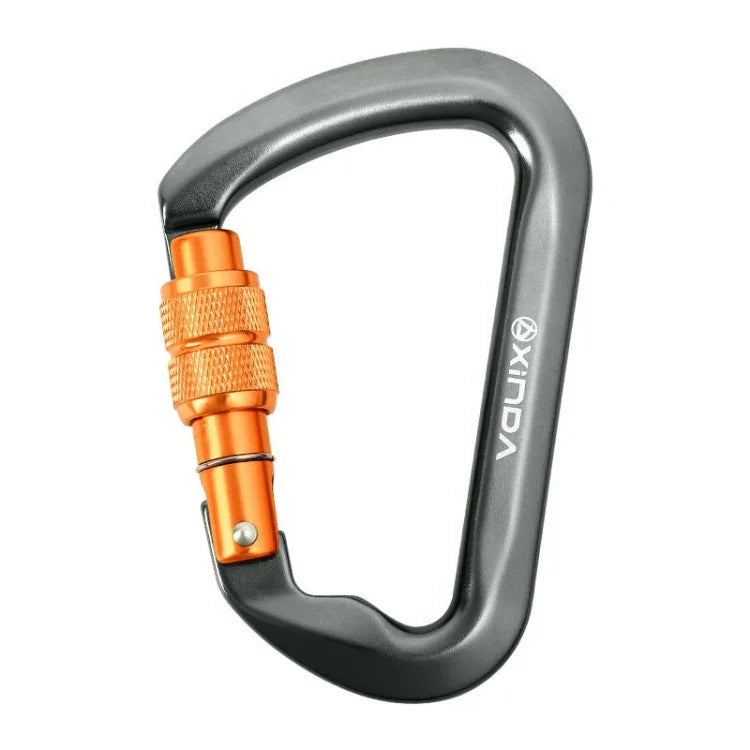 XINDA XD-8128 Mousqueton porteur pour escalade en extérieur, kit de survie, automatique-gris, automatique-noir, fileté-gris, fileté-noir, fileté-orange, fileté-bleu, fileté-vert foncé