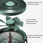 JisuLife FA19 Ventilateur de bureau mini sans fil rechargeable 4000mAh, ventilateur portable silencieux
