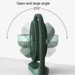 JisuLife FA19 Ventilateur de bureau mini sans fil rechargeable 4000mAh, ventilateur portable silencieux