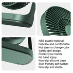 JisuLife FA19 Ventilateur de bureau mini sans fil rechargeable 4000mAh, ventilateur portable silencieux