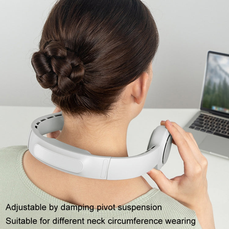 JisuLife FA31 Ventilateur mini suspendu USB rechargeable, ventilateur électrique sans pales à haute puissance de vent pour extérieur, à porter autour du cou