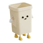 Mignonne Poubelle Carrée pour Maison Salon Salle de Bain, 7L sur Pied Blanc, 12L sur Pied Blanc, 16L sur Pied Blanc, 7L sur Pied Marron, 12L sur Pied Marron, 16L sur Pied Marron, 7L à Poser Blanc, 12L à Poser Blanc, 16L à Poser Blanc