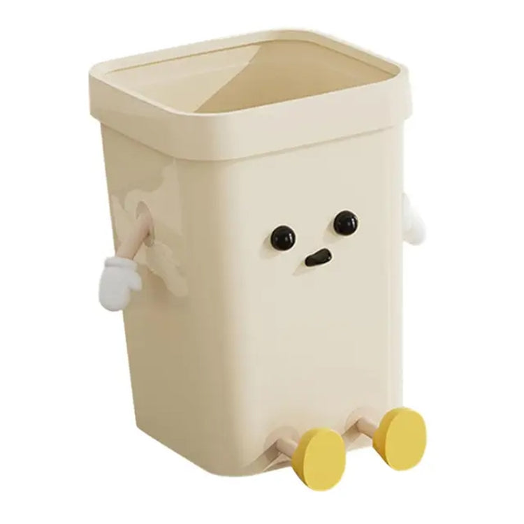 Mignonne Poubelle Carrée pour Maison Salon Salle de Bain, 7L sur Pied Blanc, 12L sur Pied Blanc, 16L sur Pied Blanc, 7L sur Pied Marron, 12L sur Pied Marron, 16L sur Pied Marron, 7L à Poser Blanc, 12L à Poser Blanc, 16L à Poser Blanc