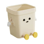 Mignonne Poubelle Carrée pour Maison Salon Salle de Bain, 7L sur Pied Blanc, 12L sur Pied Blanc, 16L sur Pied Blanc, 7L sur Pied Marron, 12L sur Pied Marron, 16L sur Pied Marron, 7L à Poser Blanc, 12L à Poser Blanc, 16L à Poser Blanc