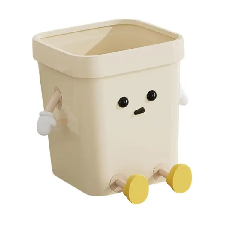 Mignonne Poubelle Carrée pour Maison Salon Salle de Bain, 7L sur Pied Blanc, 12L sur Pied Blanc, 16L sur Pied Blanc, 7L sur Pied Marron, 12L sur Pied Marron, 16L sur Pied Marron, 7L à Poser Blanc, 12L à Poser Blanc, 16L à Poser Blanc