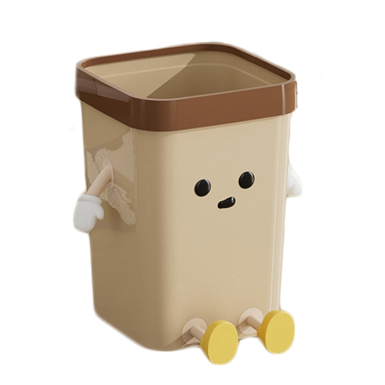 Mignonne Poubelle Carrée pour Maison Salon Salle de Bain, 7L sur Pied Blanc, 12L sur Pied Blanc, 16L sur Pied Blanc, 7L sur Pied Marron, 12L sur Pied Marron, 16L sur Pied Marron, 7L à Poser Blanc, 12L à Poser Blanc, 16L à Poser Blanc