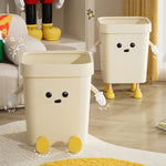 Mignonne Poubelle Carrée pour Maison Salon Salle de Bain, 7L sur Pied Blanc, 12L sur Pied Blanc, 16L sur Pied Blanc, 7L sur Pied Marron, 12L sur Pied Marron, 16L sur Pied Marron, 7L à Poser Blanc, 12L à Poser Blanc, 16L à Poser Blanc