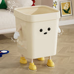 Mignonne Poubelle Carrée pour Maison Salon Salle de Bain, 7L sur Pied Blanc, 12L sur Pied Blanc, 16L sur Pied Blanc, 7L sur Pied Marron, 12L sur Pied Marron, 16L sur Pied Marron, 7L à Poser Blanc, 12L à Poser Blanc, 16L à Poser Blanc