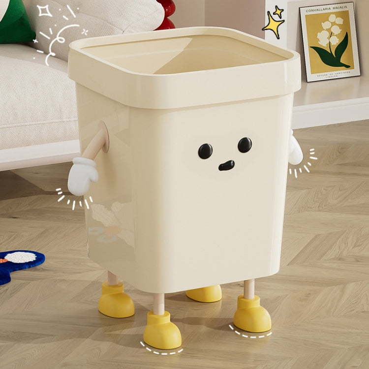 Mignonne Poubelle Carrée pour Maison Salon Salle de Bain, 7L sur Pied Blanc, 12L sur Pied Blanc, 16L sur Pied Blanc, 7L sur Pied Marron, 12L sur Pied Marron, 16L sur Pied Marron, 7L à Poser Blanc, 12L à Poser Blanc, 16L à Poser Blanc