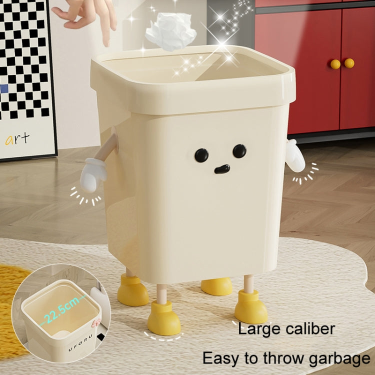 Mignonne Poubelle Carrée pour Maison Salon Salle de Bain, 7L sur Pied Blanc, 12L sur Pied Blanc, 16L sur Pied Blanc, 7L sur Pied Marron, 12L sur Pied Marron, 16L sur Pied Marron, 7L à Poser Blanc, 12L à Poser Blanc, 16L à Poser Blanc