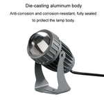 Projecteur LED 10W à faisceau unique, étanche, pour éclairage de pilier et de mur, lampe paysagère à distance, choisissez 1 couleur parmi 3, choisissez 1 couleur parmi 5.