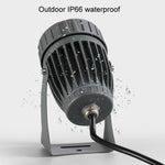 Projecteur LED 10W à faisceau unique, étanche, pour éclairage de pilier et de mur, lampe paysagère à distance, choisissez 1 couleur parmi 3, choisissez 1 couleur parmi 5.