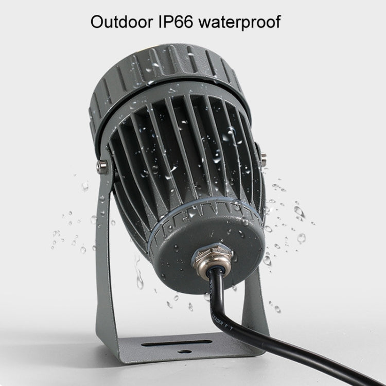 Projecteur LED 10W à faisceau unique, étanche, pour éclairage de pilier et de mur, lampe paysagère à distance, choisissez 1 couleur parmi 3, choisissez 1 couleur parmi 5.